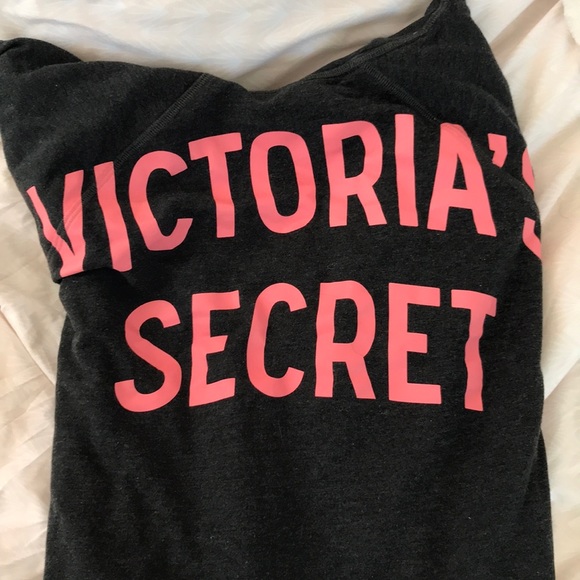 PINK Victoria's Secret Tops - Pink Sweatshirt with V Neck